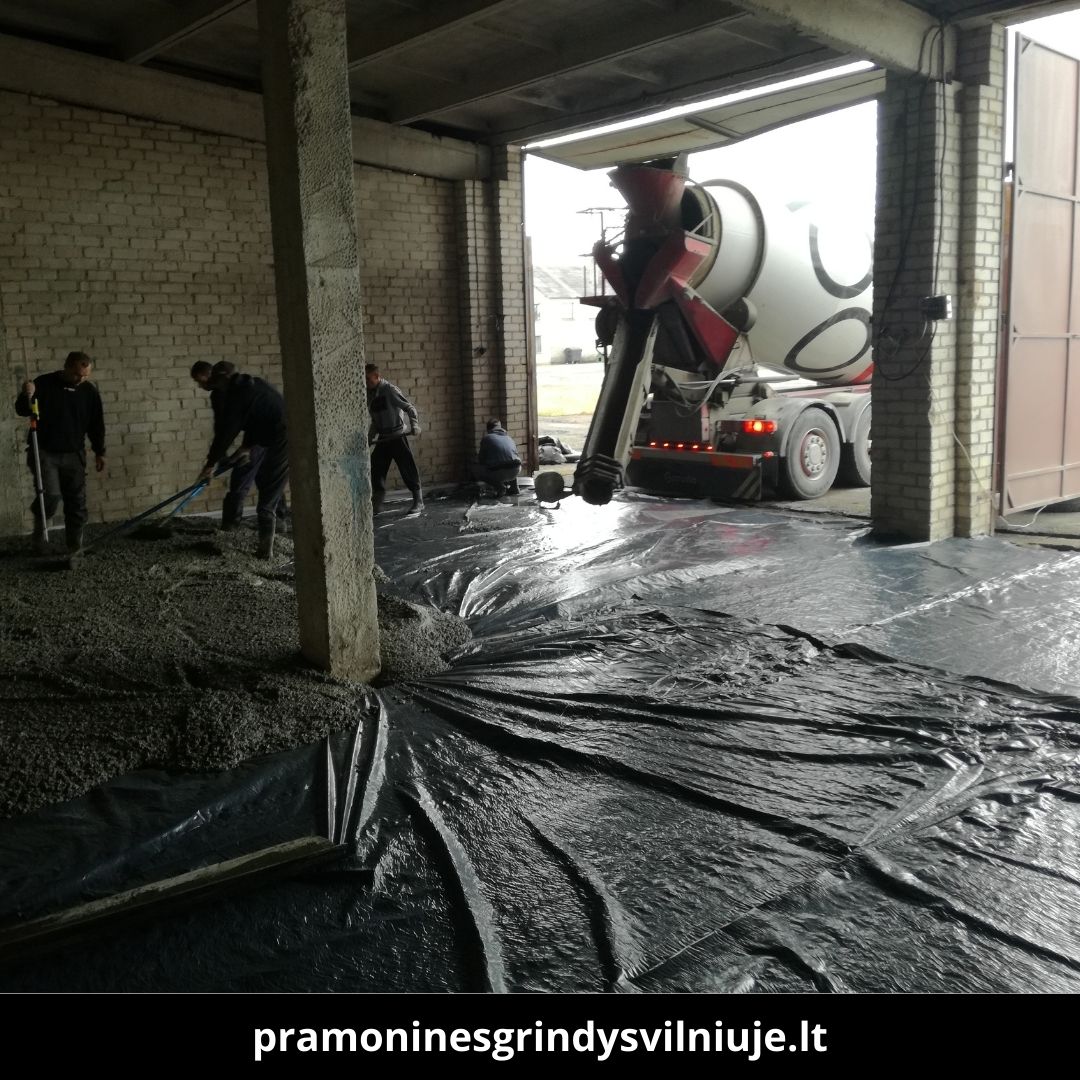Pramoninės grindys Vilniuje atlikti darbai 1