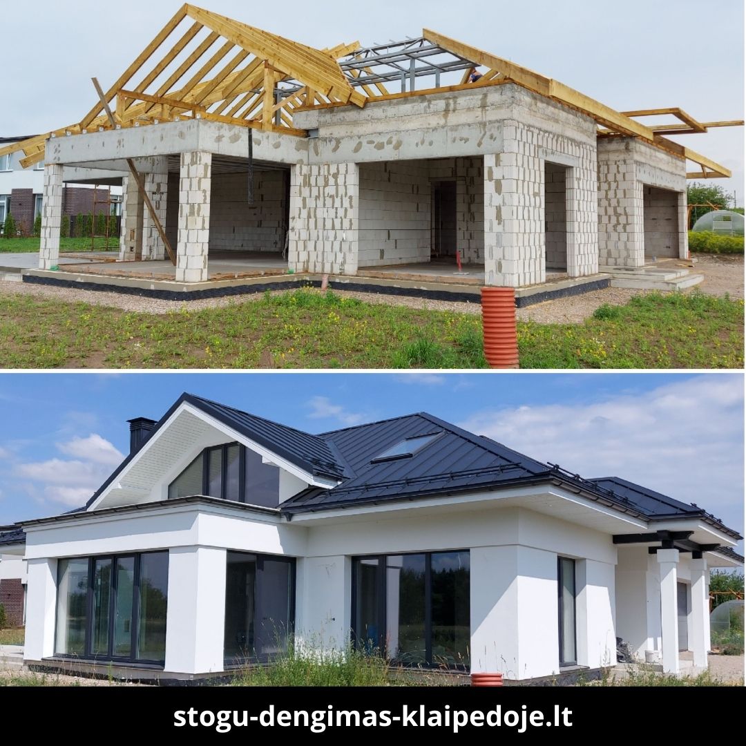 Stogų dengimas Klaipėdoje atlikti darbai 1