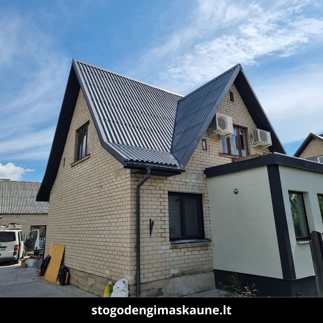 Stogo dengimas Kaune atlikti darbai 9