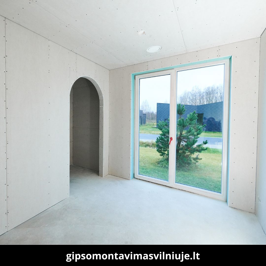 Gipso montavimas Vilniuje atlikti darbai 3