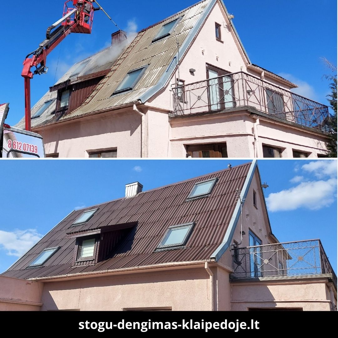 Stogų dengimas Klaipėdoje atlikti darbai 3