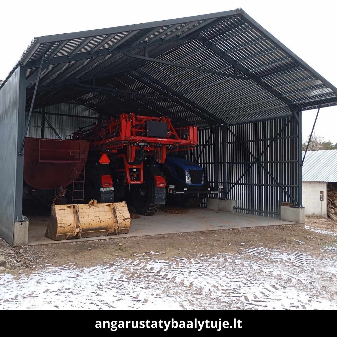 Angarų statyba Alytuje atlikti darbai 2