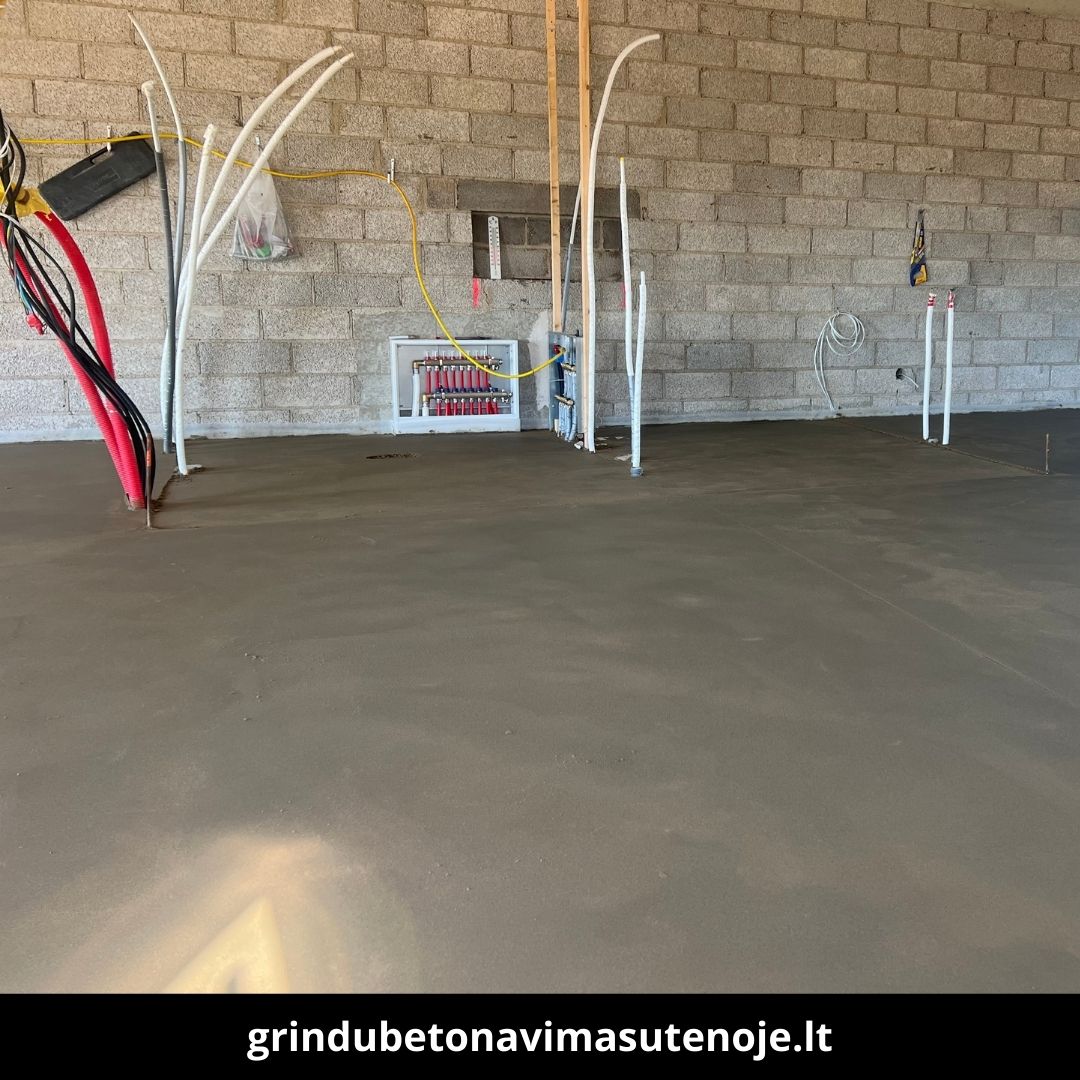 Grindų betonavimas Utenoje atlikti darbai 2