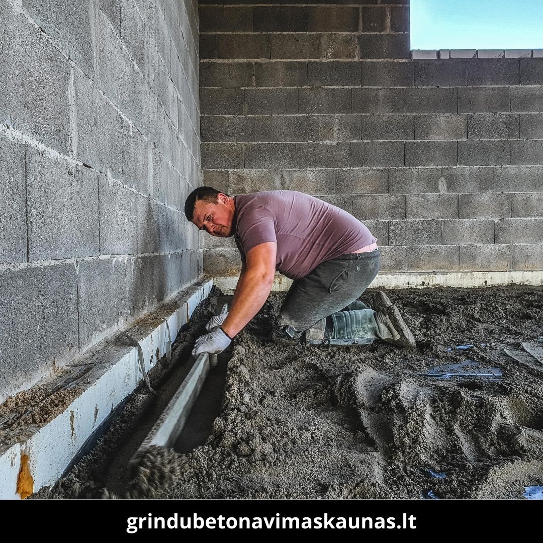 Grindų betonavimas Kaunas atlikti darbai 1