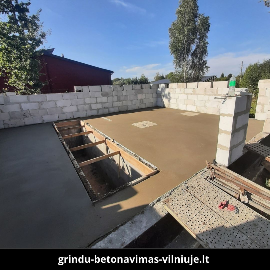 Grindų betonavimas Vilniuje atlikti darbai 3