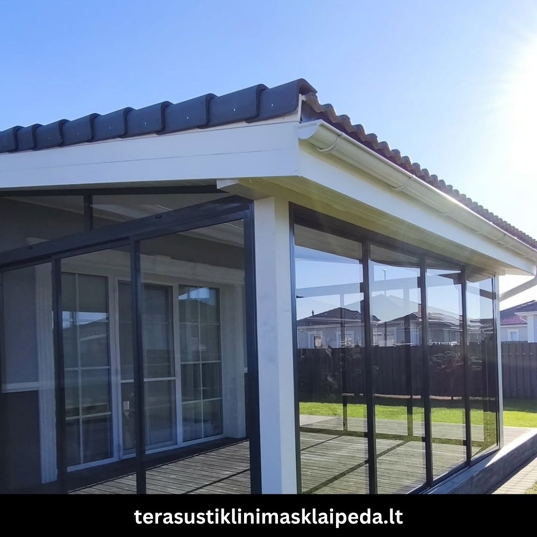 Terasų stiklinimas Klaipėdoje darbai 6