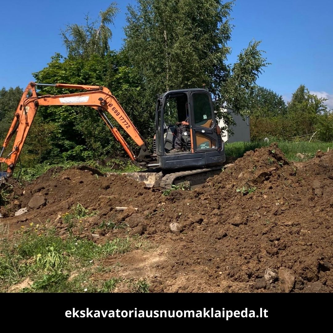 Ekskavatoriaus nuoma Klaipedoje - MB Raciokas technika 2