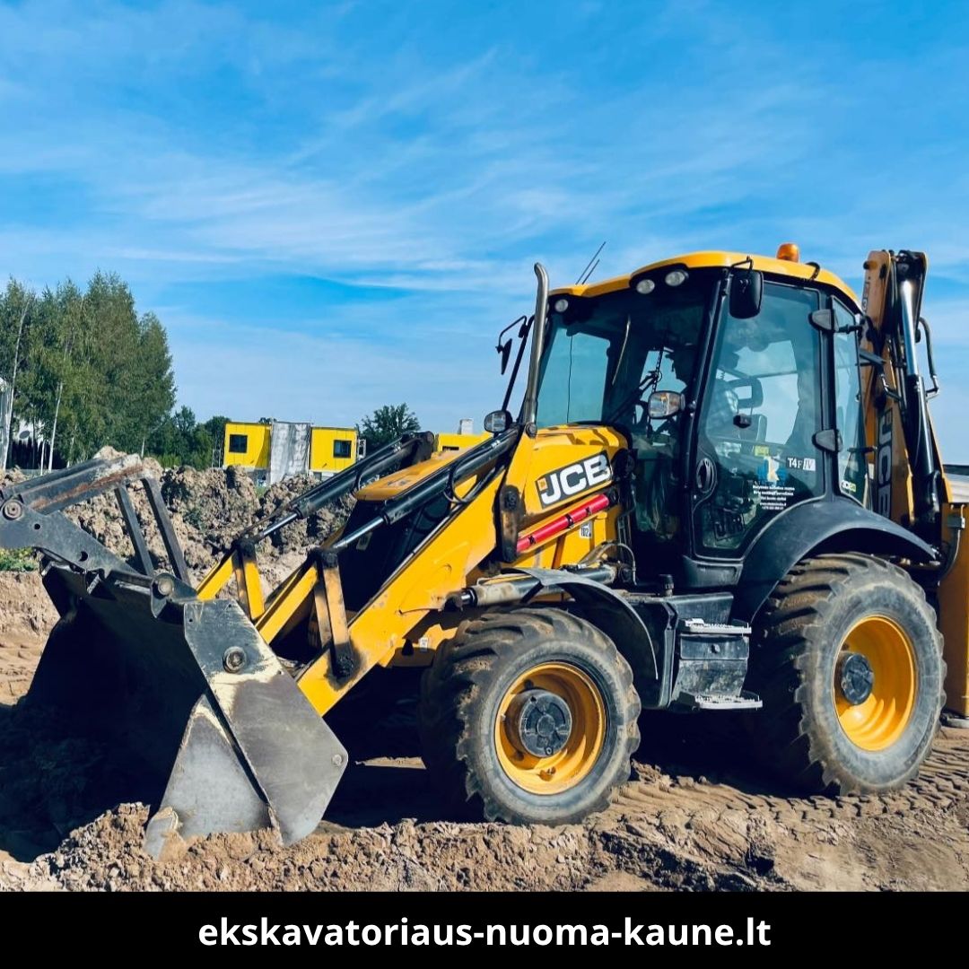 Ekskavatoriaus nuoma Kaune 6