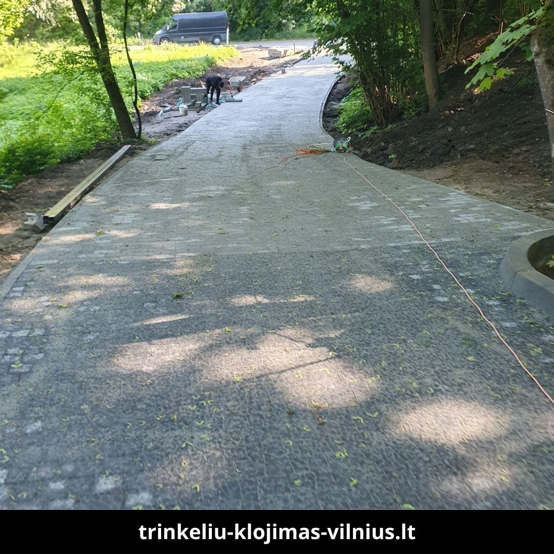 Trinkelių klojimas Vilniuje atlikti darbai 2