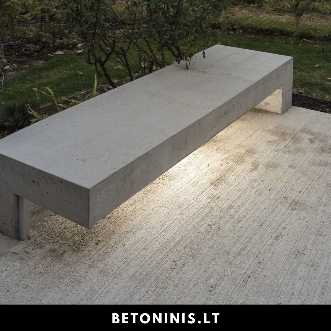Betoniniai suoliukai ir stalai 1