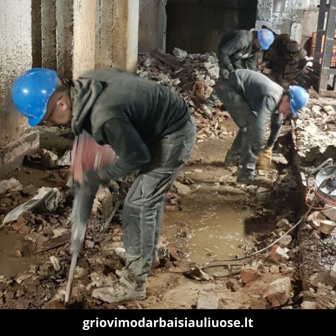 Griovimo darbai Šiauliuose atlikti darbai 2