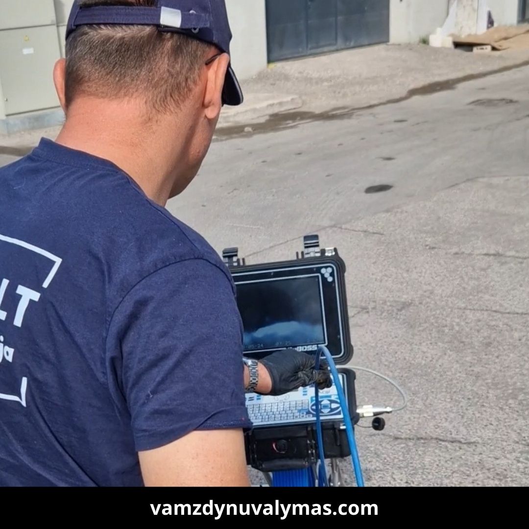 Vamzdynu valymas atliekami darbai 2