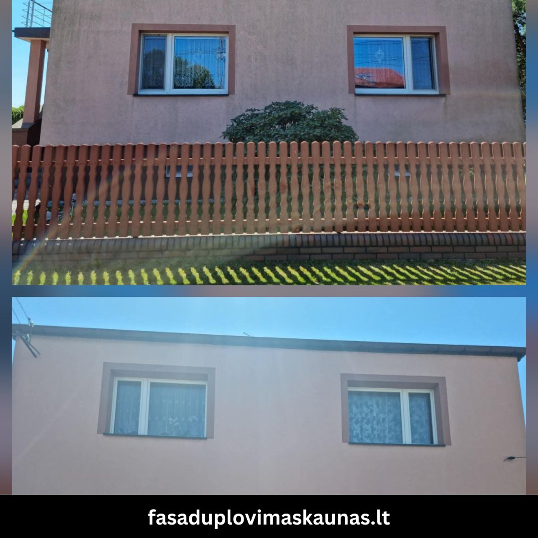Atlikti fasadų plovimo darbai Kaune 8