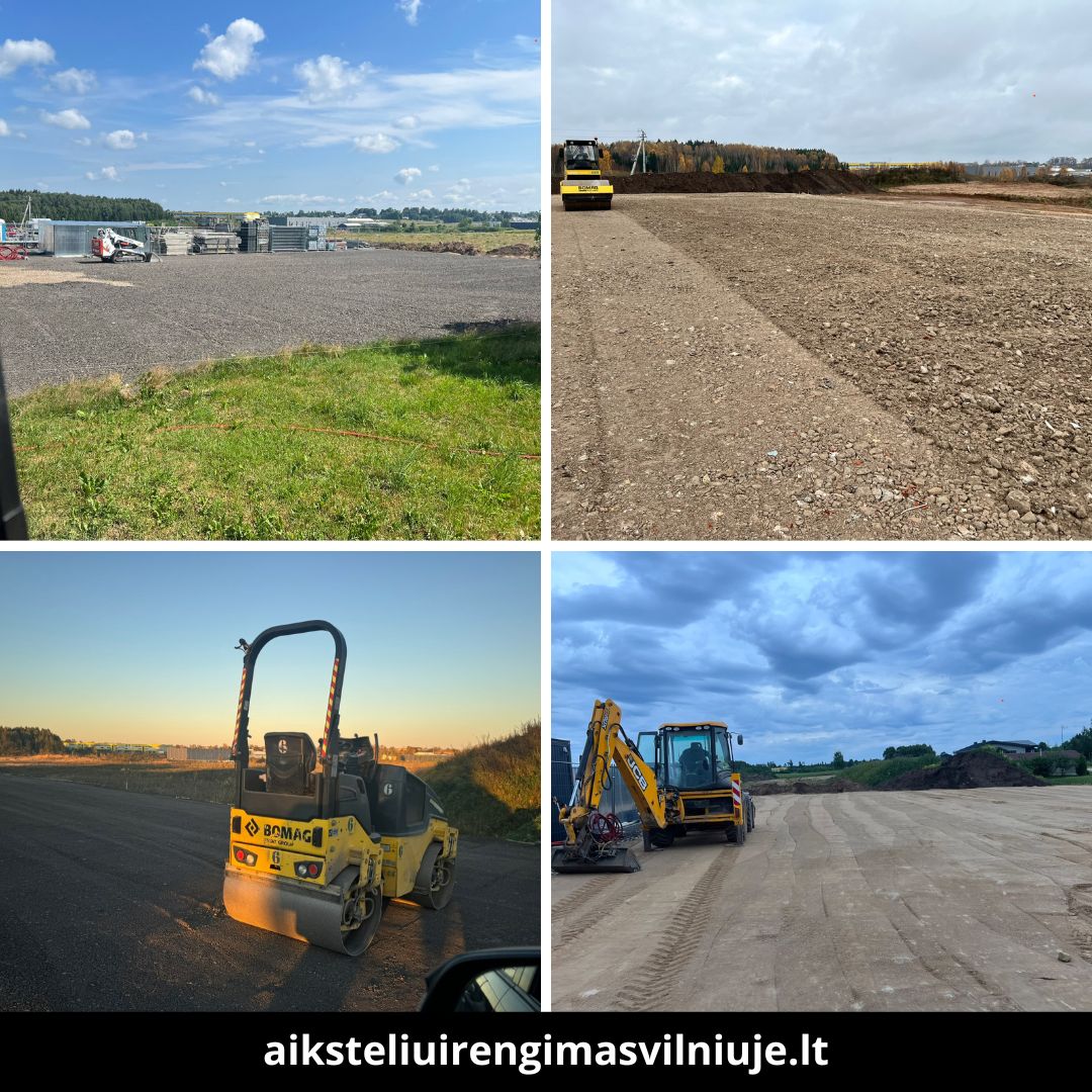 Aikštelių įrengimas Vilniuje