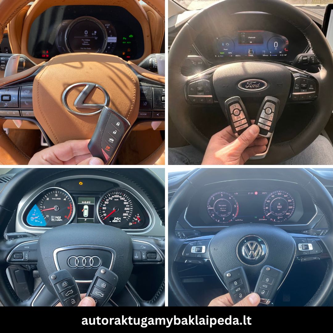 Automobilių raktų gamyba Klaipėdoje