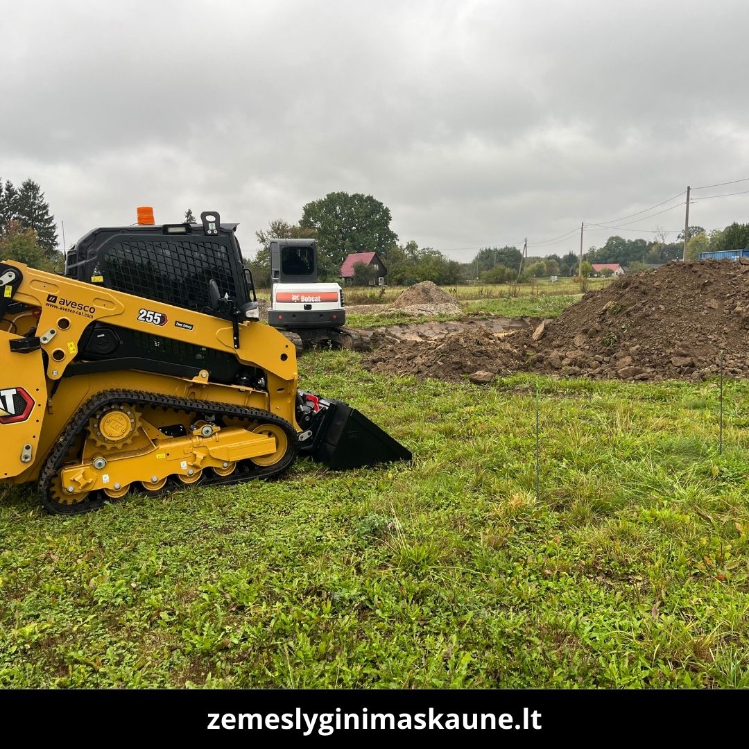 Žemės lyginimas Kaune atlikti darbai 6