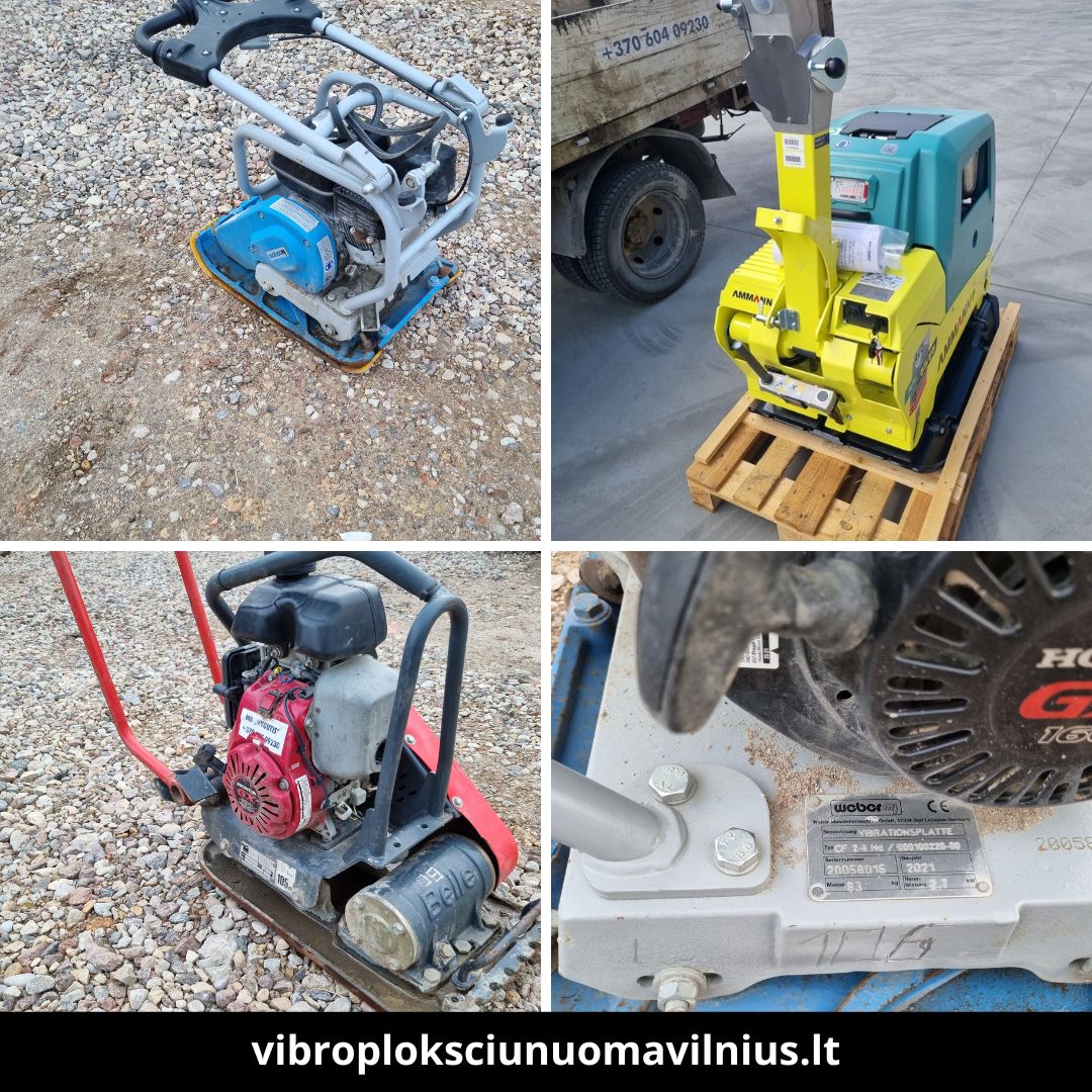 Vibro plokščių nuoma Vilniuje