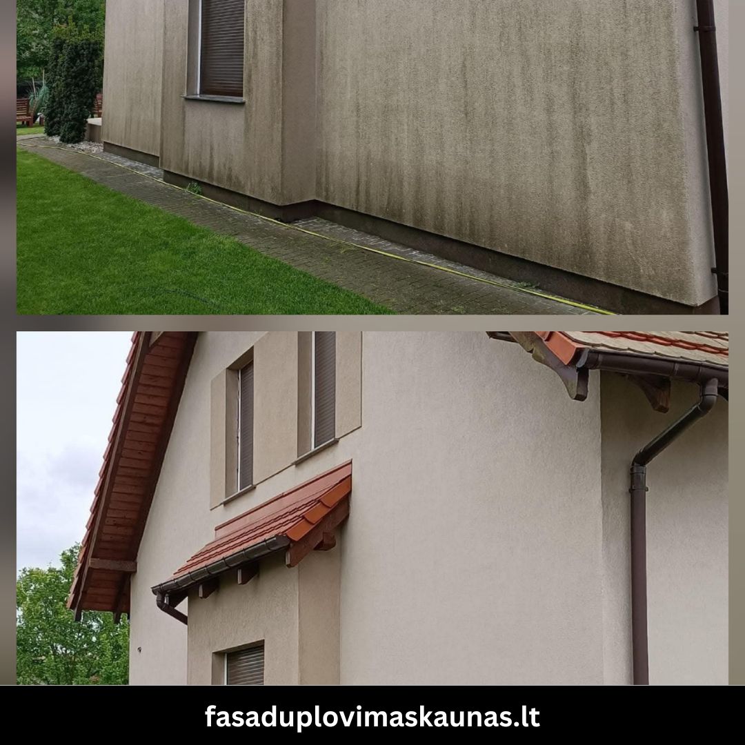 Atlikti fasadų plovimo darbai Kaune 5