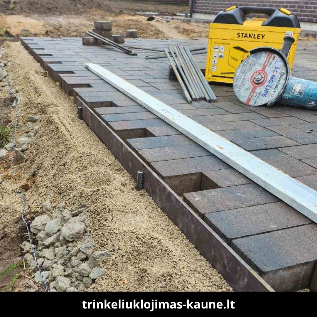 Trinkelių klojimas Kaune atlikti darbai 1