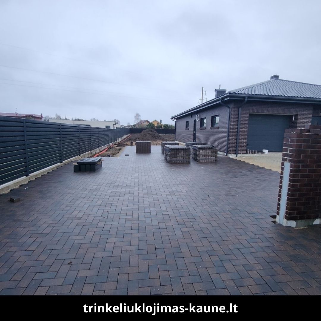 Trinkelių klojimas Kaune atlikti darbai 2