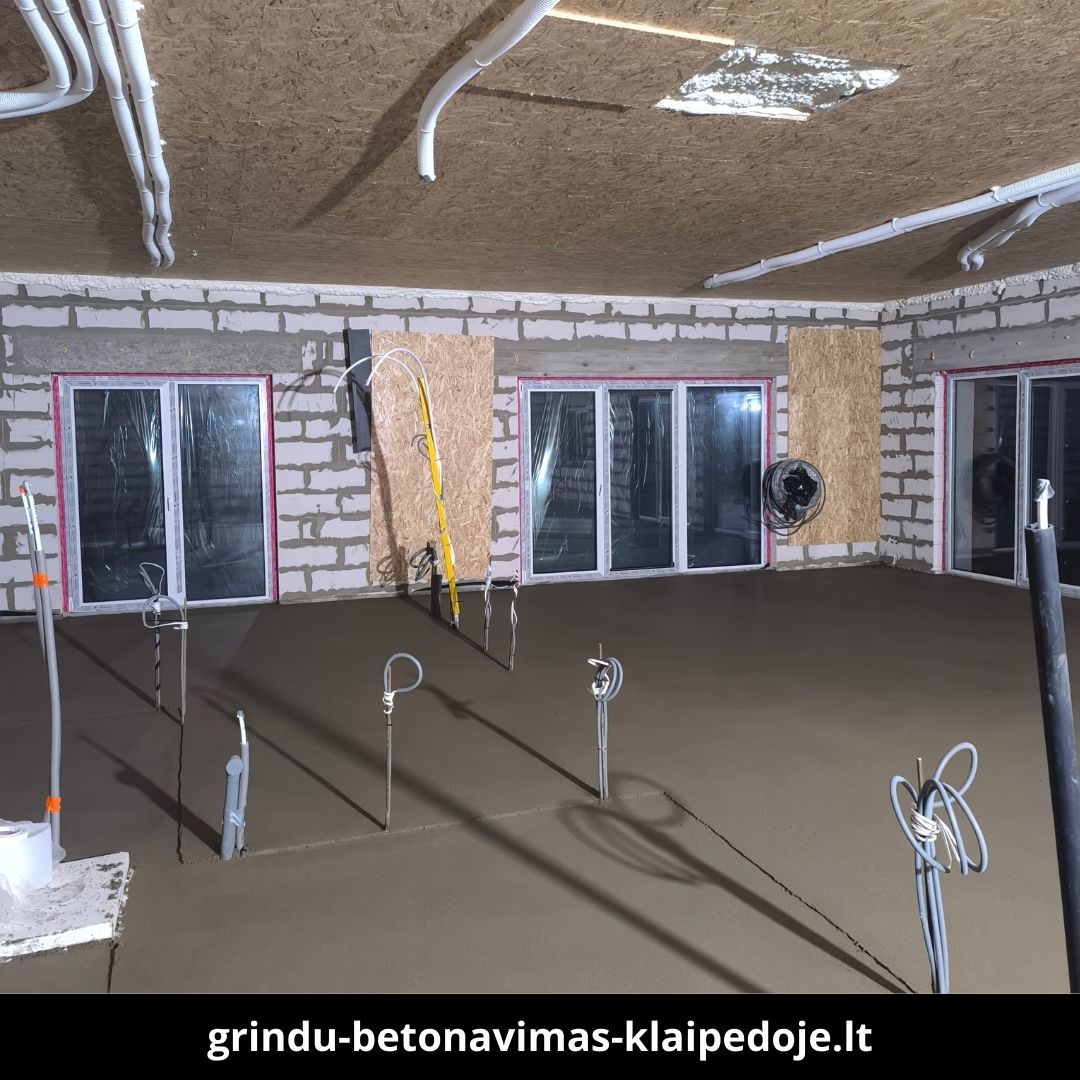 Grindų betonavimas Klaipėdoje atlikti darbai 8