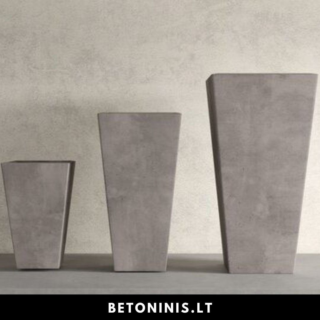 Betoniniai lauko - vidaus vazonai 2