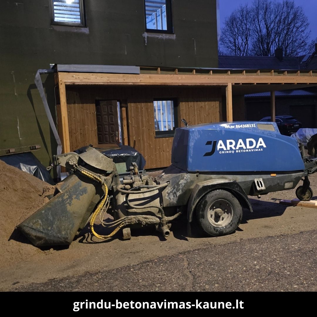 Grindu betonavimas Kaune atlikti darbai 1