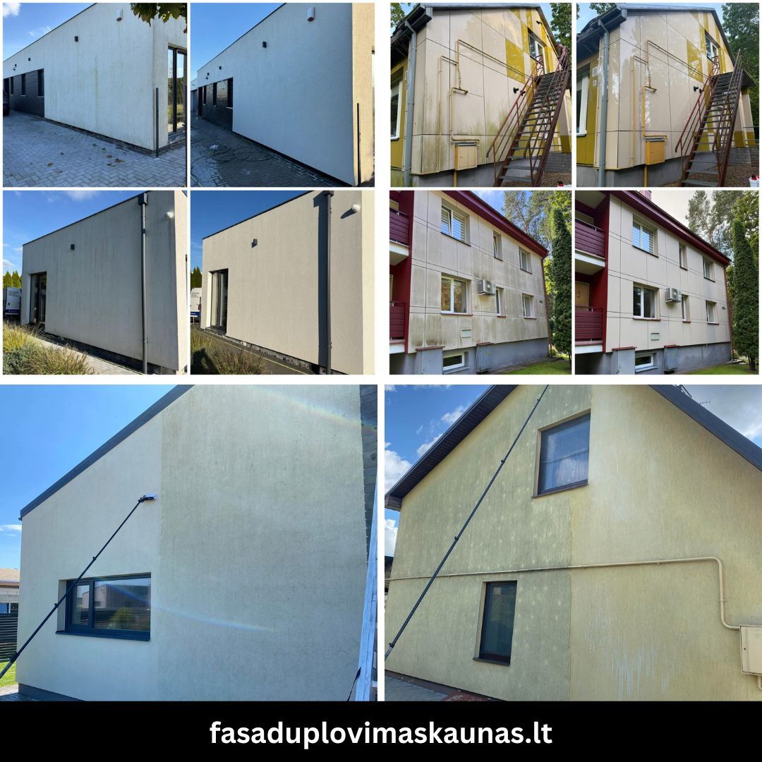 Fasadų plovimas Kaune