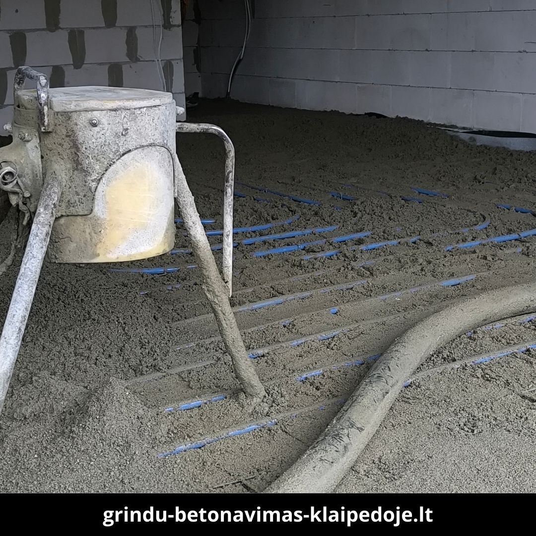 Grindų betonavimas Klaipėdoje atlikti darbai 2