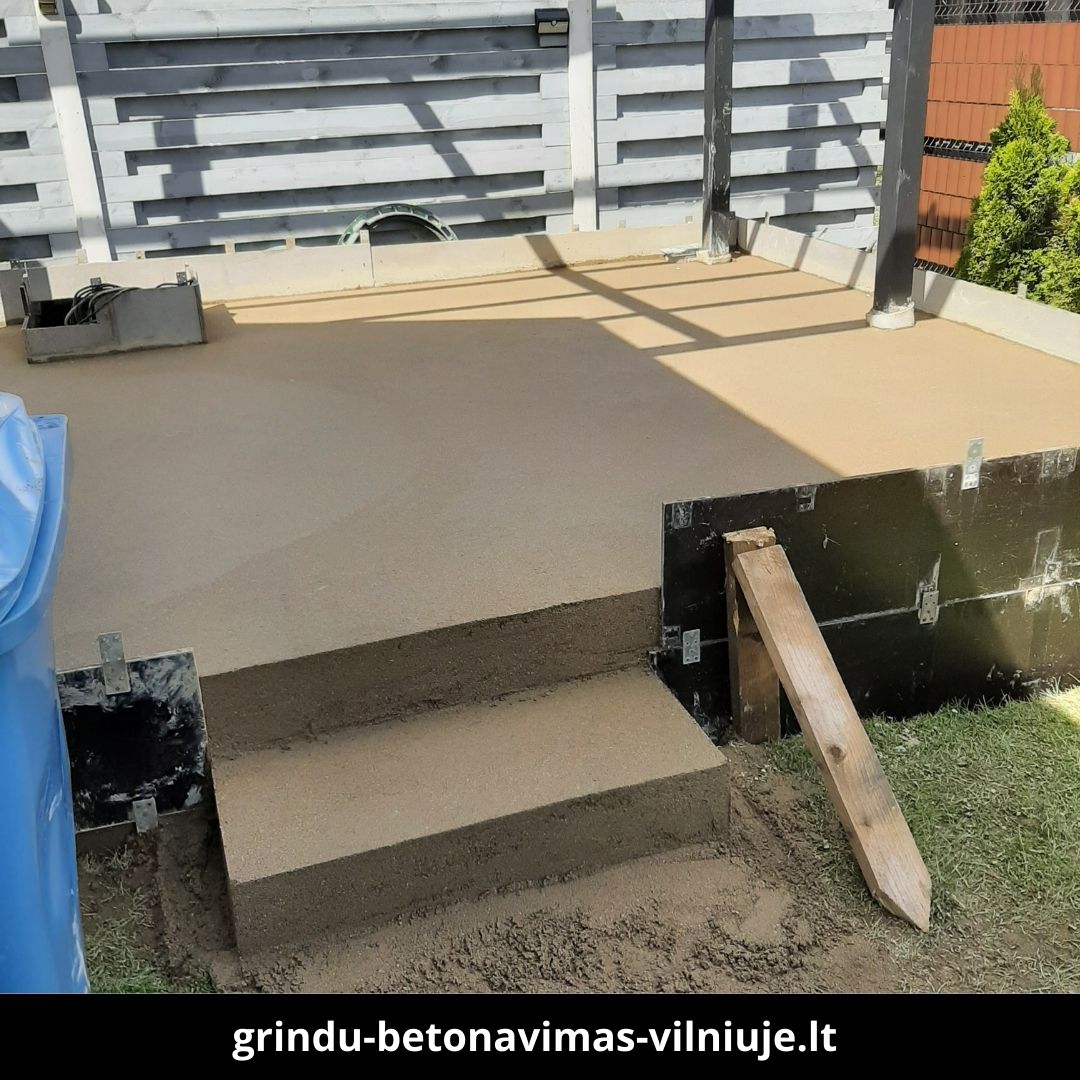 Grindų betonavimas Vilniuje atlikti darbai 4