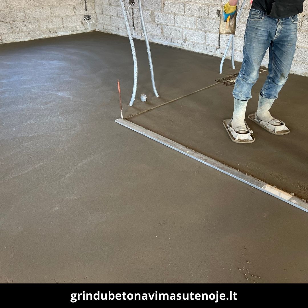 Grindų betonavimas Utenoje atlikti darbai 5
