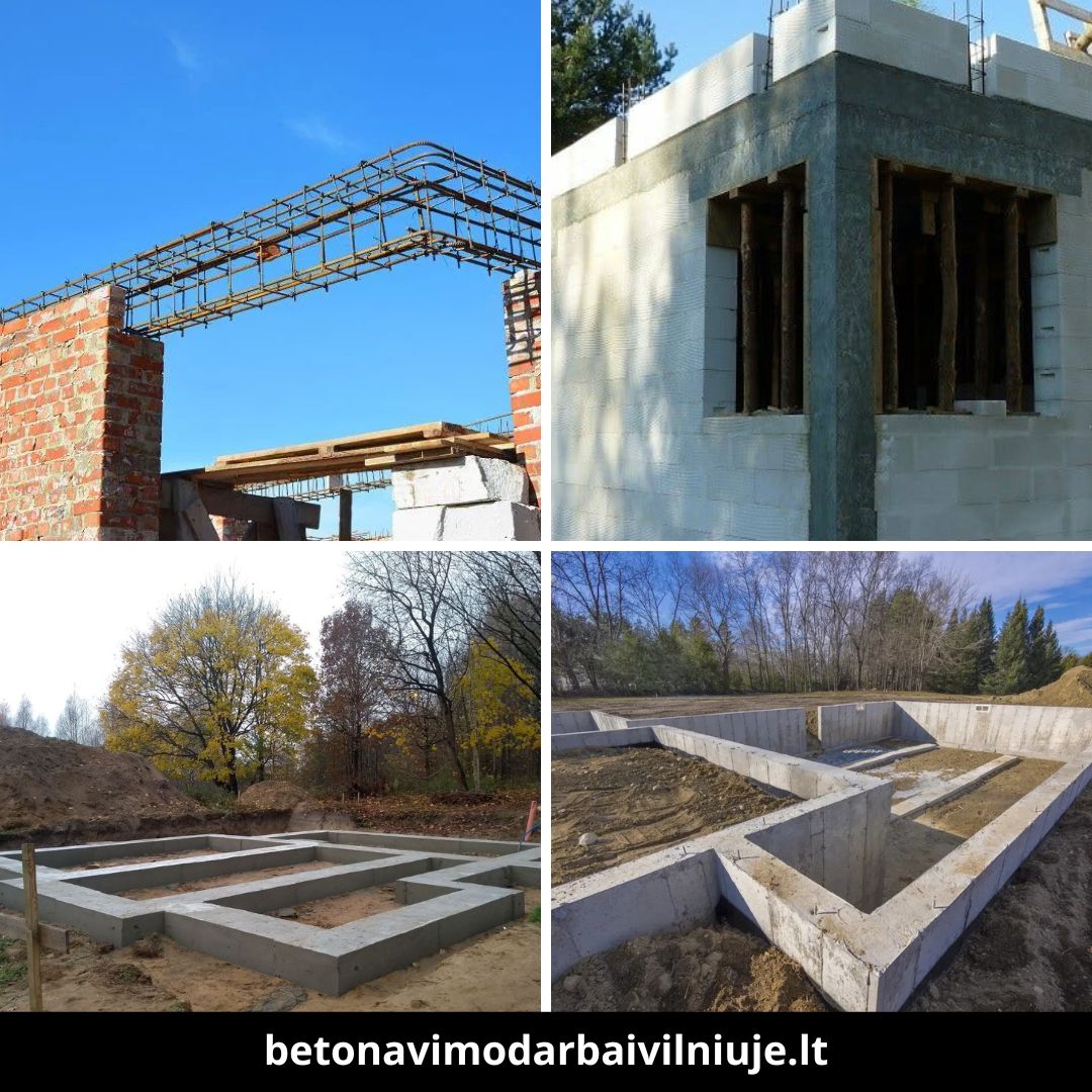 Betonavimo darbai Vilniuje