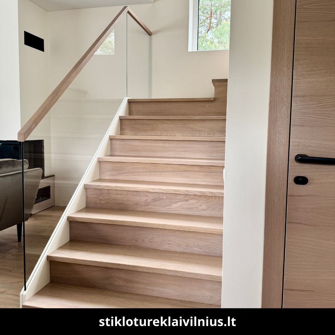 Stiklo turėklai Vilnius atlikti darbai 1