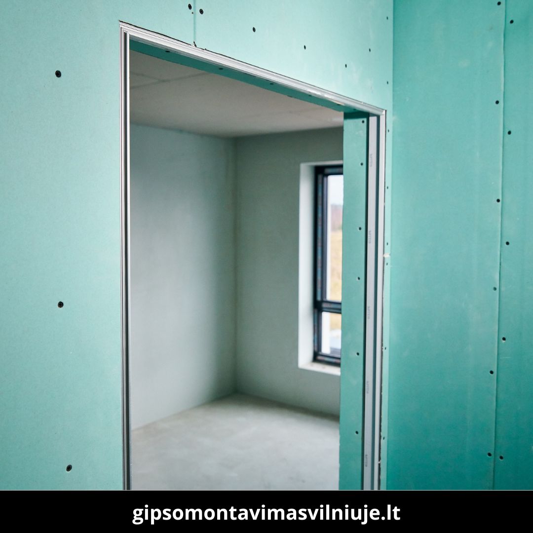 Gipso montavimas Vilniuje atlikti darbai 8