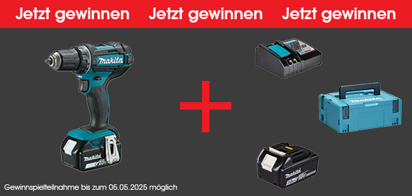 Makita Akku-Bohrschrauber Gewinnspiel