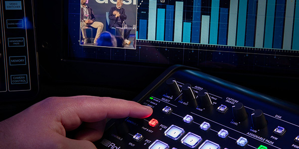 Detailansicht des Roland V-80HD Video-Switchers