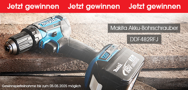 Makita Akku-Bohrschrauber Gewinnspiel