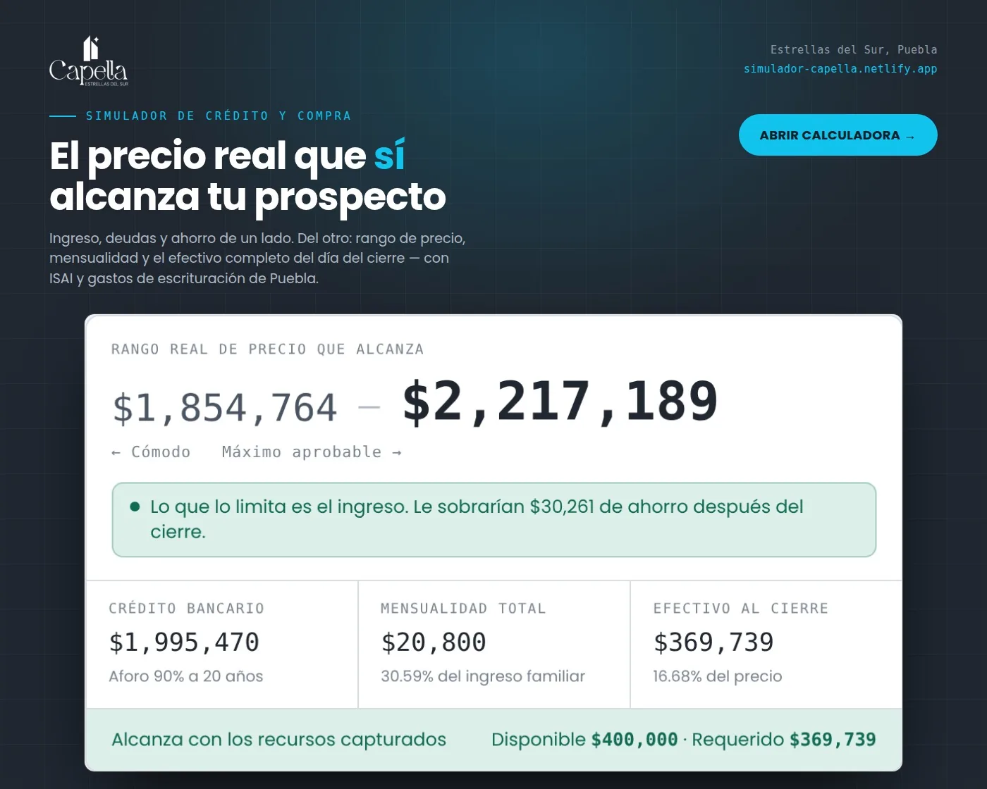 Calculadora de credito