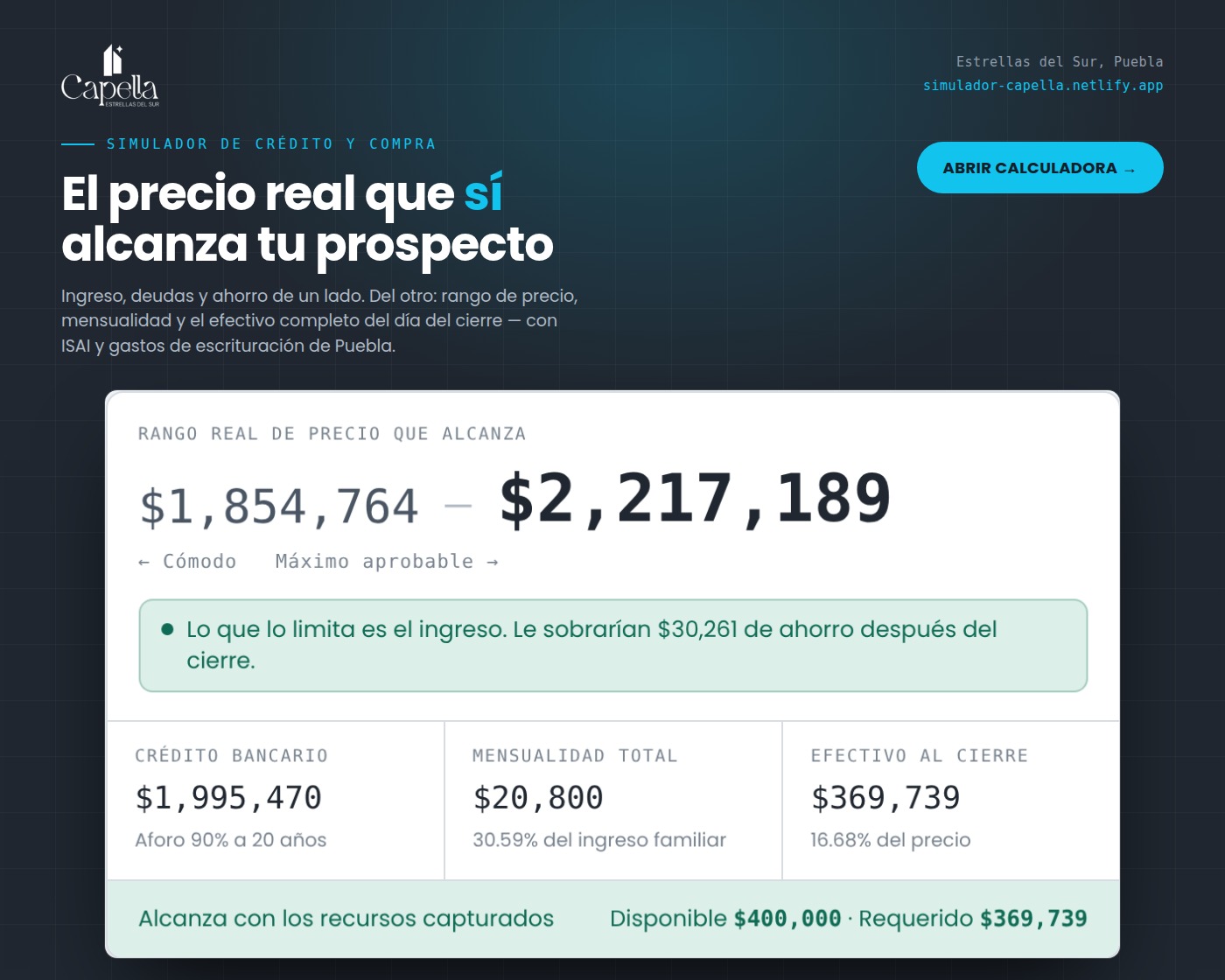 Calculadora de credito