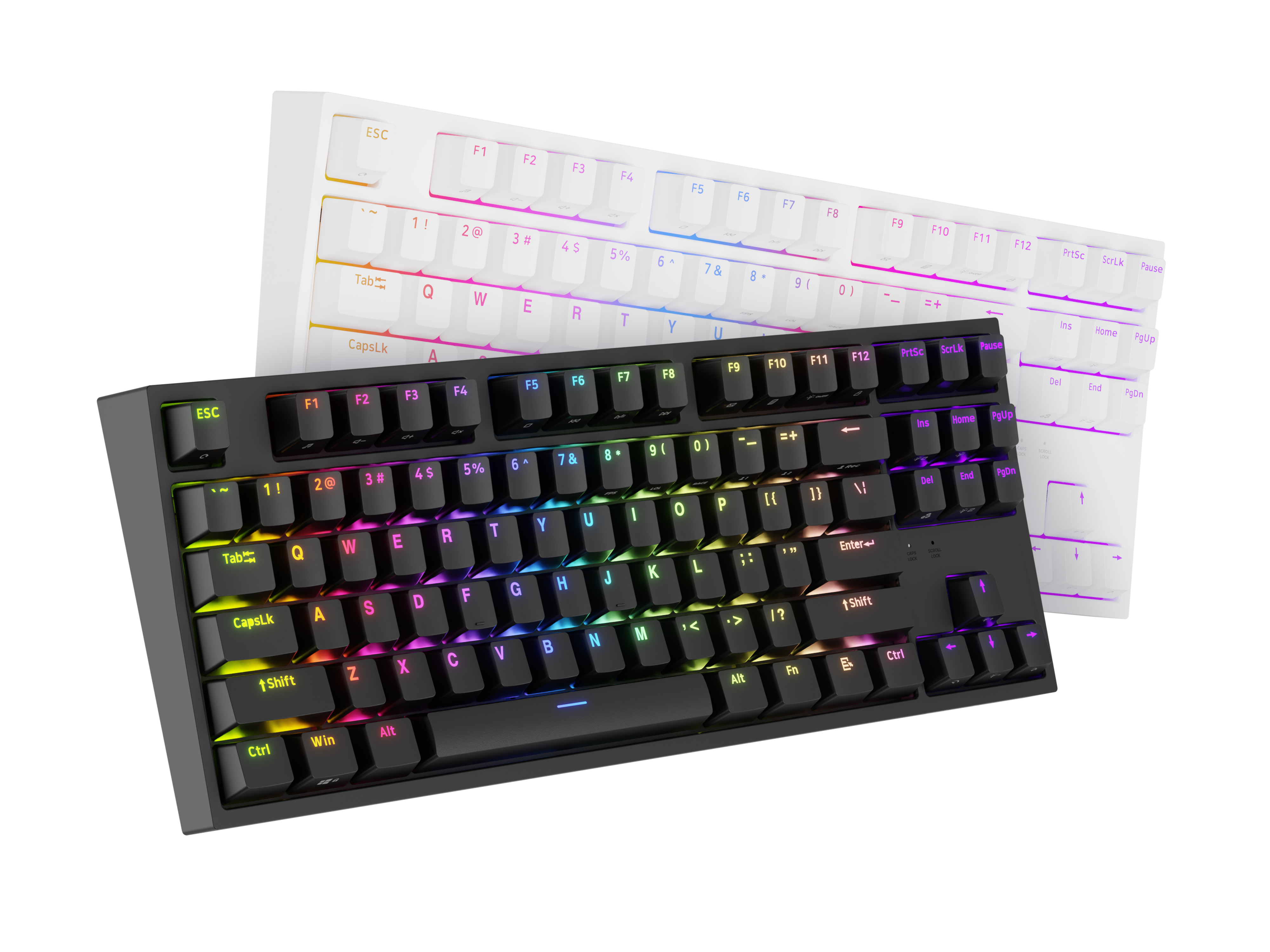 Klawiatura GENESIS Thor 404 TKL biała i czarna