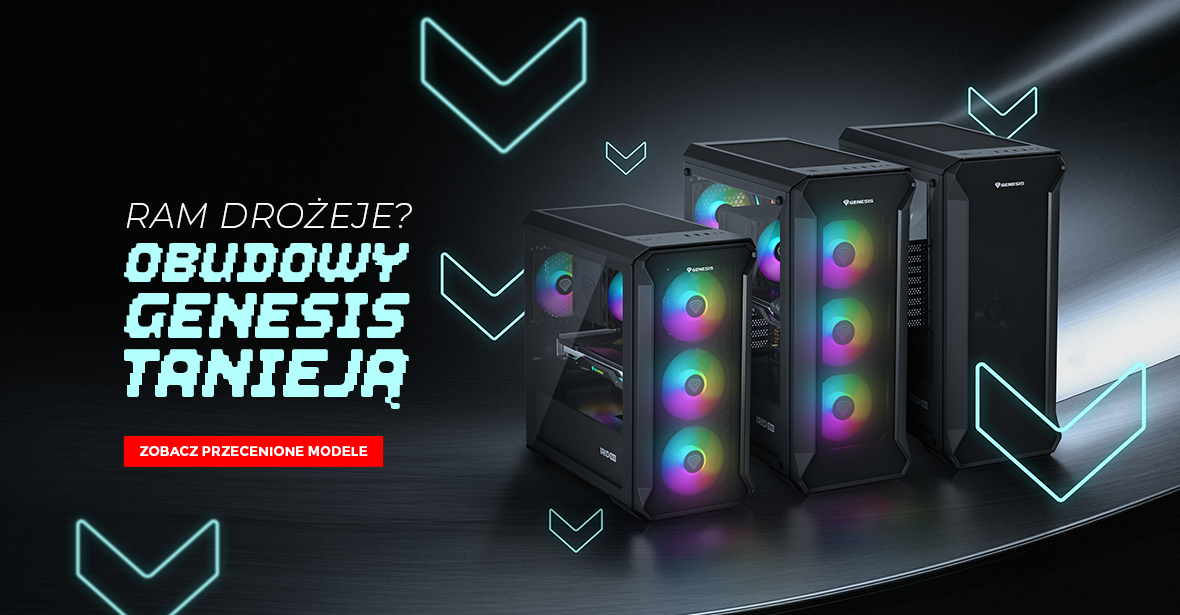 Promocja GENESIS - obudowy GENESIS tanieją