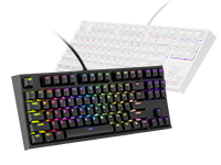 Klawiatura Thor 404 TKL biała i czarna