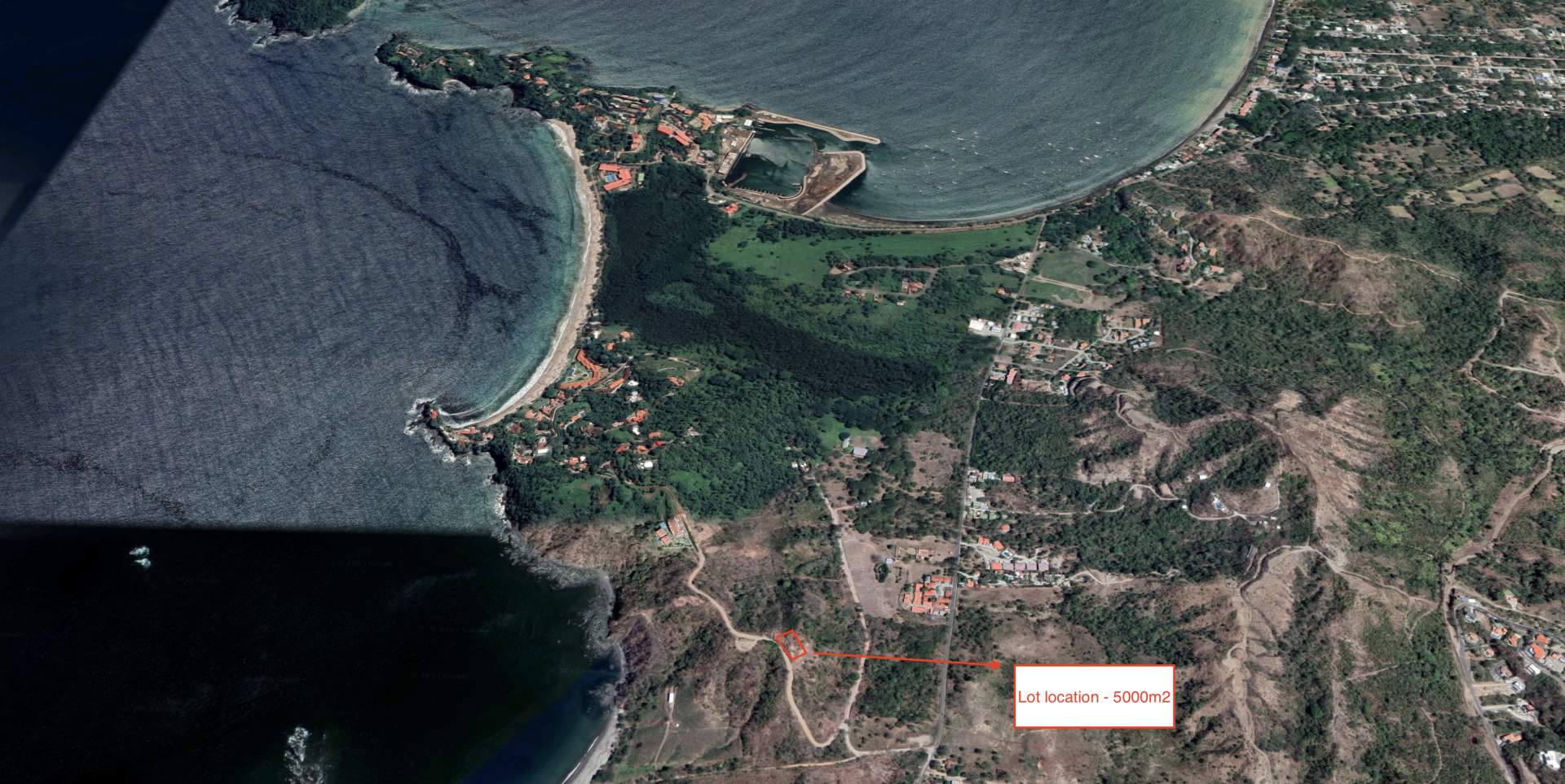 360° Ocean View 5000m2 Lot In Flamingo Beach