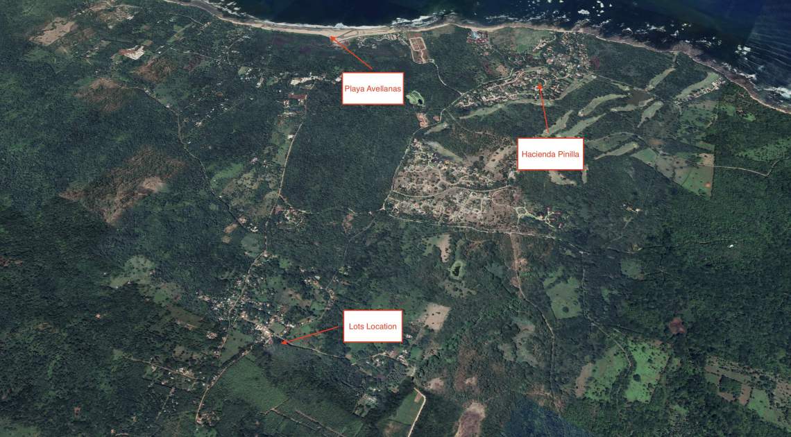 Multiple lots  5km from Playa Avellanas