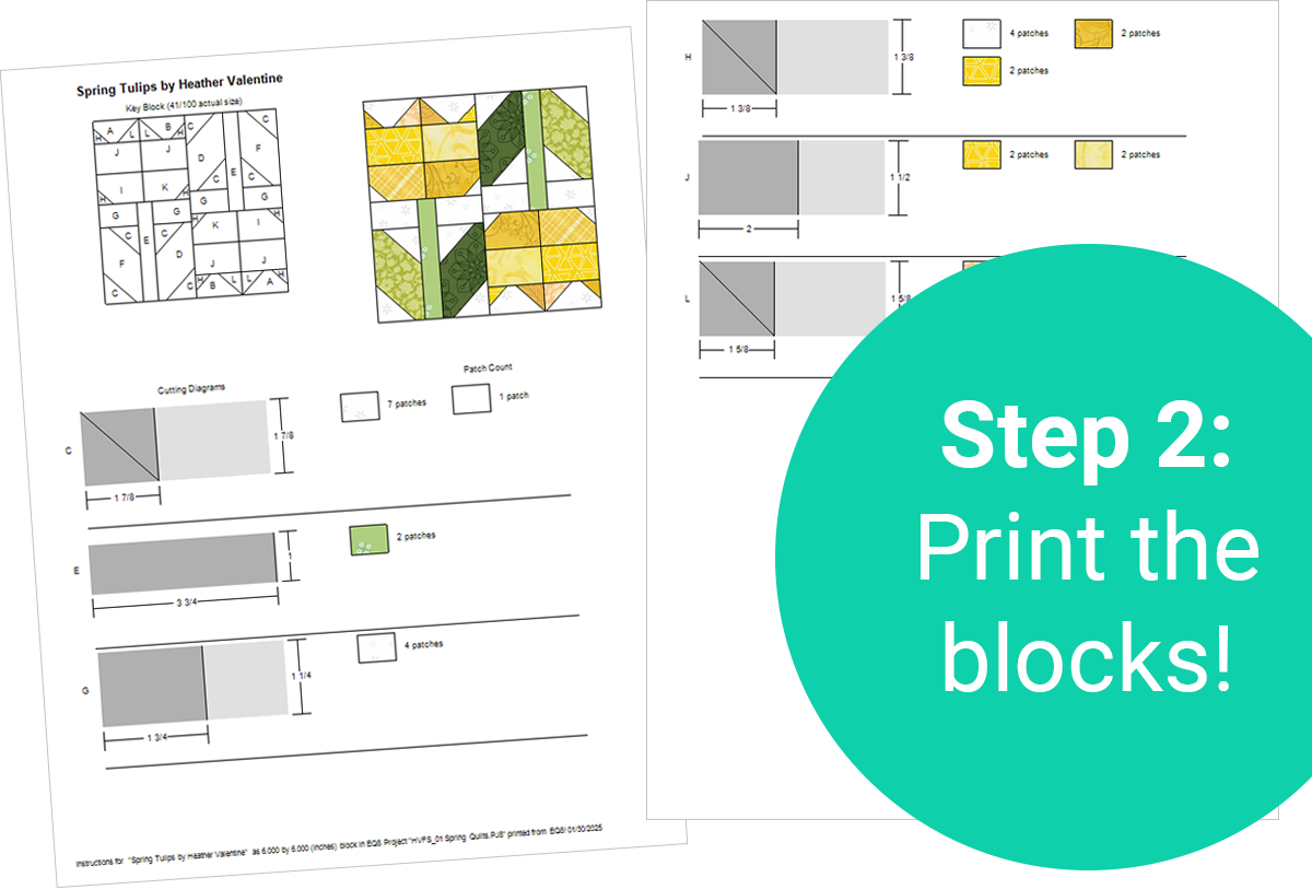 Four Seasons Blocks - Step 2