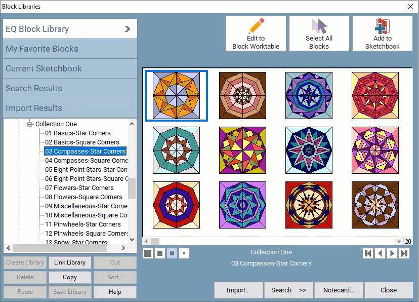 Kaleidoscope Collection is a downloadable add-on for EQ8 software.