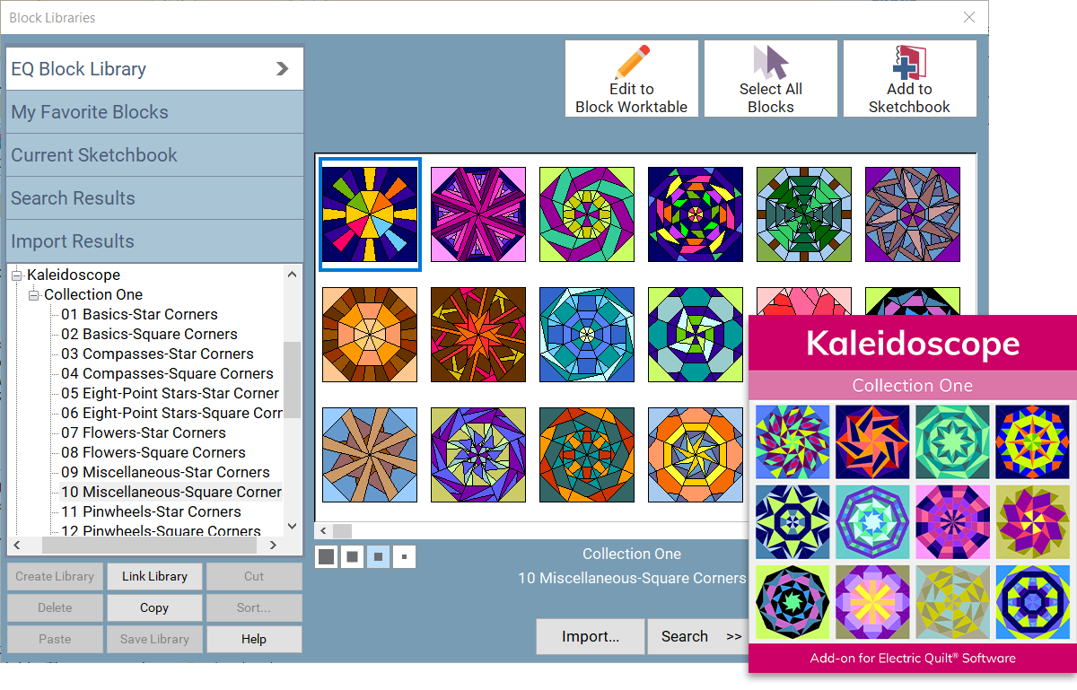 Want to see more? Peek at the blocks in Collection 1 