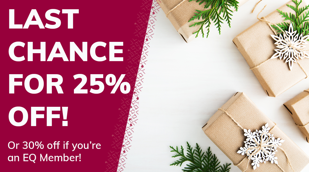 Last chance for 25% off