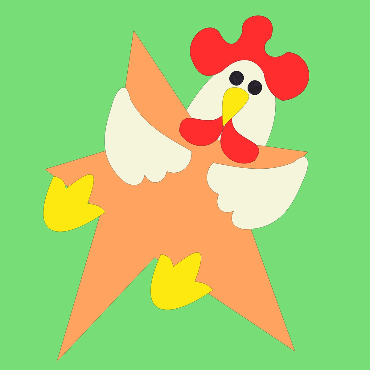 Garden Birds - Pieced
