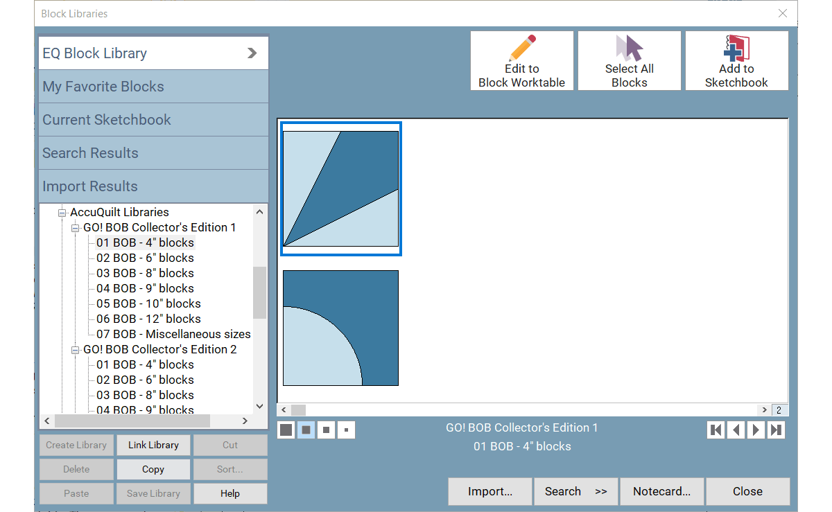 NEW: AccuQuilt GO! BOB Add-ons for EQ8